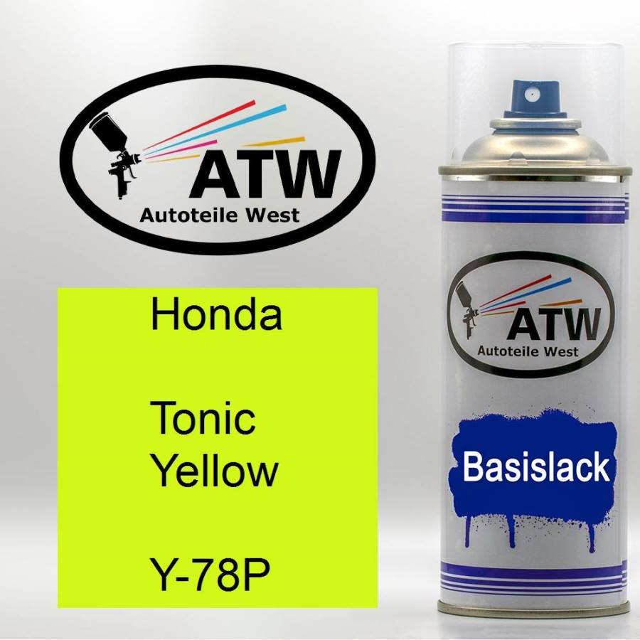 Honda, Tonic Yellow, Y-78P: 400ml Sprühdose, von ATW Autoteile West.